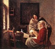 VERMEER VAN DELFT, Jan, Girl Interrupted at Her Music r